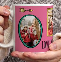 Love You Mummy 3 Photo Personalised Mug