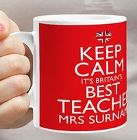 Best Teacher Keep Calm Mug