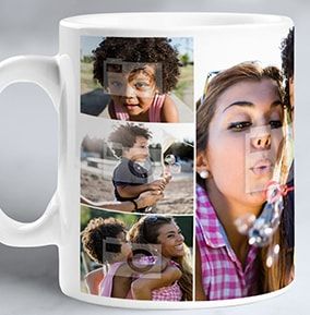 8 Photos Collage Mug