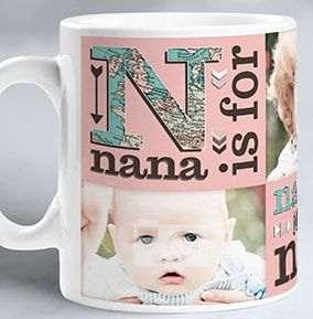 N Is For Nana Personalised Mug