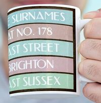 Tap to view Where We Live Address Personalised Mug