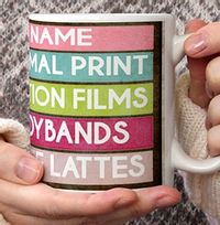 Tap to view Her Favourites List Personalised Mug