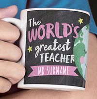 World's Greatest Teacher Personalised Mug