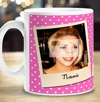 Tap to view Personalised Mug - 3 Multi Photo Upload Snap Shots Pink