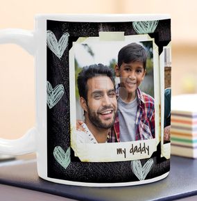 3 Photo Polaroid - My Daddy Mug