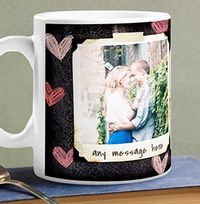 Tap to view 3 Photo Chalk Hearts Mug