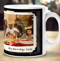 Tap to view Christmas 2 Photo Chalk Personalised Mug