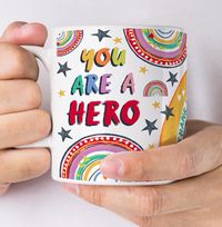 You are a Hero Thank You Personalised Mug