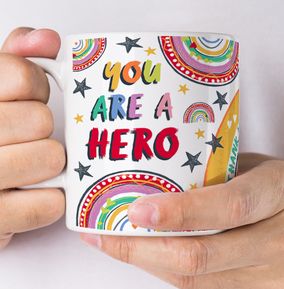 You are a Hero Thank You Personalised Mug
