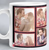 Boyfriend Photo Upload Mug - Black & Gold
