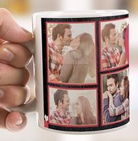 Tap to view Fiancé Photo Upload Mug - Black & Gold