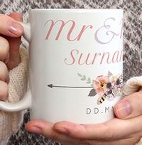 Tap to view Mr & Mrs Boho Wedding Photo Mug