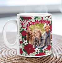 Tap to view Grandma Poinsettia Personalised Mug