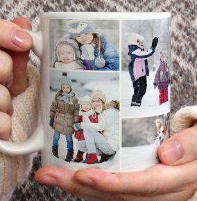 Christmas Multi Photo Personalised Mug