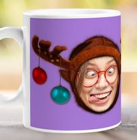 Reindeer Photo Upload Mug