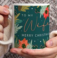 To My Wife Merry Christmas Photo Upload Mug