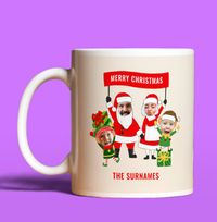 Tap to view Claus Family & Elves Photo Faces Mug