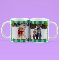 Tap to view Mistletoe Stripe Christmas Photo Upload Mug