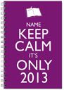 Keep Calm It's Only 2013 Diary