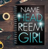 100% Reem Head Girl Notebook