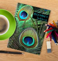 Animal Print Peacock Notebook