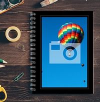 Black Portrait Border Non Personalised Notebook
