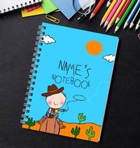 Cartoon Cowboy Notebook
