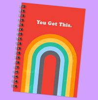 Tap to view Stand Up To Cancer You Got This Rainbow Notebook