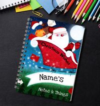 Dear Santa Flying Notebook