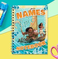 Moana Personalised Notebook