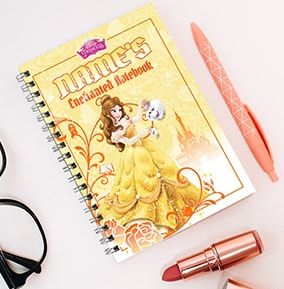 Personalised Belle Notebook, Disney Princess
