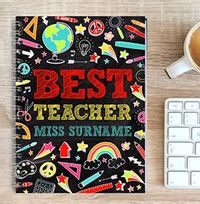 Doodle Chalk Best Teacher Notebook