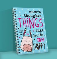 HAP-PEA-NESS Bunny Notebook
