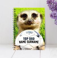 Meerkat Football Top Dad Notebook