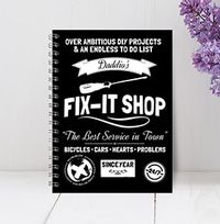 Daddio's Fix It Shop Personalised Notebook