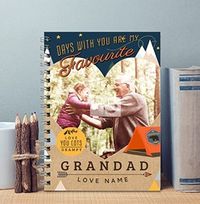 Tap to view Personalised Grandad Notebook From Kids, Single Photo