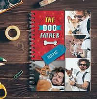 Dog Father Photo Collage Notebook