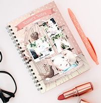 Mum & Baby Personalised Notebook, Pink