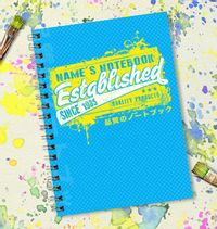 Funky Neons - Blueberry Notebook
