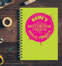 Funky Neons - Lime Notebook