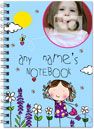 Cartoon Girl Photo Notebook Old