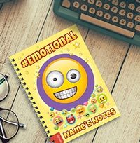 Emoji Personalised Notebook - Emotional