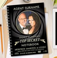 Secret Agent Personalised Notebook, Spoof Film