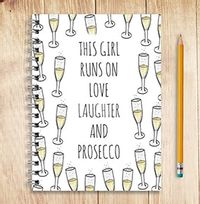 Prosecco Notebook, Personalised