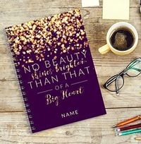Tap to view Personalised Quote Notebook, A Big Heart