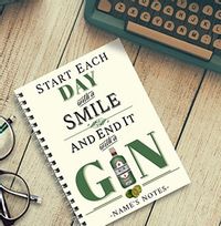 Tap to view Personalised Gin Notebook, End Each Day