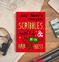 HAP-PEA-NESS Scribble Notebook