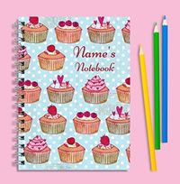 Personalised Cupcake Notebook