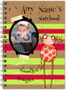 Hairy Scary Boy Photo Notebook Old