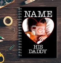 Black I Love Father's Day Notebook